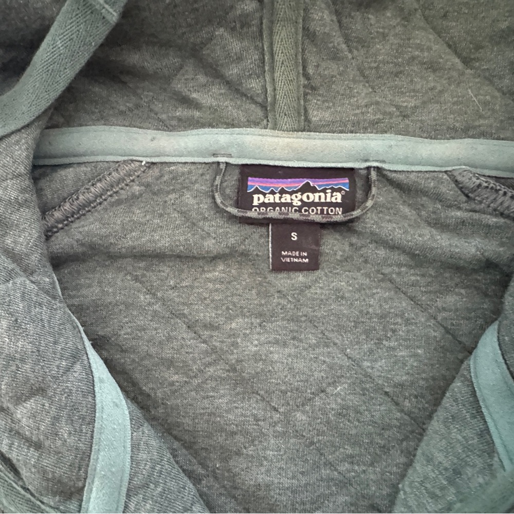 Patagonia Women’s Organic Cotton Quilt Hoody - Small Regen Green - Picture 8 of 13